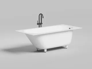 Ванна из искусственного камня Salini Ornella S-Sense 102314GRF 170x80см RAL полностью